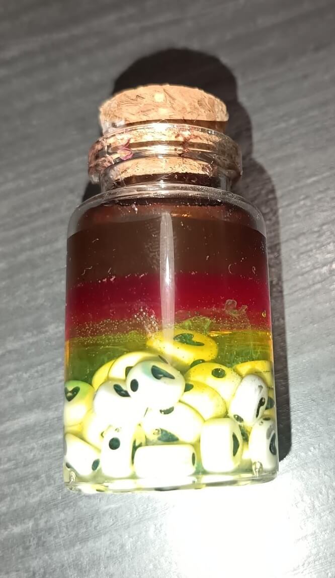 Fiole miniature en verre et résine époxy fait main - Mag'ical Epoxy